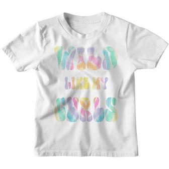 Kids Funny Curly Hair Wild Like My Curls Toddler Girl Boy Tie Dye Youth T-shirt | Mazezy