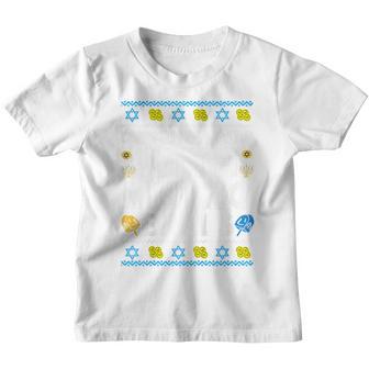 Kids Hanukkah Gift Deck The Halls Matzo Balls Jewish Toddler Boy Youth T-shirt - Thegiftio UK