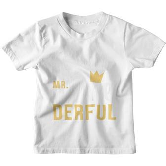 Kids I Am Mr Onederful 1St Birthday First One-Derful Baby Son Youth T-shirt - Seseable