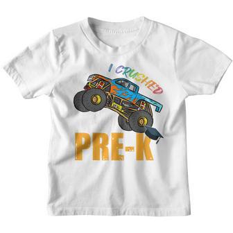 Kids I Crushed Preschool Monster Truck School Graduation 2023 Youth T-shirt - Thegiftio UK