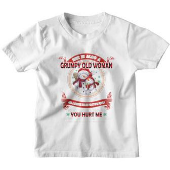 Kids I Have A Crazy Grandma She Is Also A Grumpy Old Woman Funny Youth T-shirt - Thegiftio UK