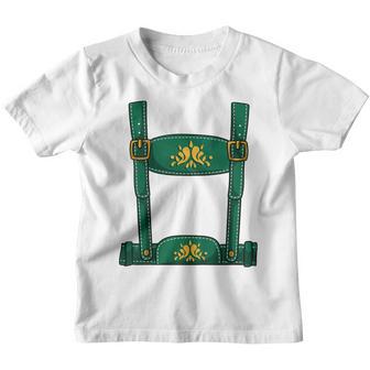 Kids Lederhosen Outfit - Boys Oktoberfest Youth T-shirt - Thegiftio UK