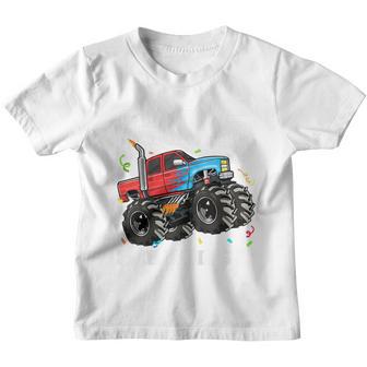 Kids Monster Truck 5Th Birthday Boy 5 Five Year Old Youth T-shirt - Thegiftio UK