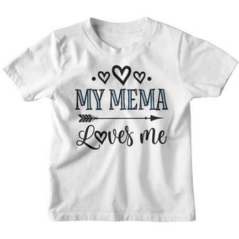 Kids My Mema Loves Me Granddaughter Youth T-shirt - Thegiftio UK