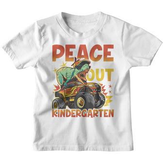 Kids Peace Out Kindergarten Kindergarten Graduation Youth T-shirt - Thegiftio UK