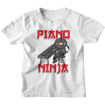 Kids Piano Ninja | Funny Keyboard Player Pianist Gift T-Shirt Youth T-shirt - Thegiftio UK