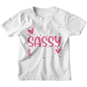 Kids Sweet Sassy And Seven 7 Years Old 7Th Birthday Girls Youth T-shirt - Thegiftio UK
