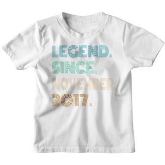Legend Since November 2017 5Th Birthday 5 Year Old Gifts Youth T-shirt - Thegiftio UK