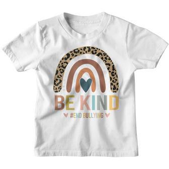 Leopard Rainbow Be Kind We Wear Orange For Unity Day V3 Youth T-shirt - Thegiftio UK