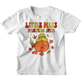 Little Miss Pumpkin Spice Cute Fall Pumpkin Thanksgiving V2 Youth T-shirt - Thegiftio UK