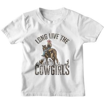 Long Live The Cowgirls Cowboys Boots Western Country Youth T-shirt - Thegiftio UK