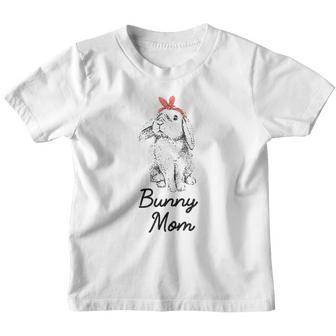 Lop Eared Bunny Rabbit Mom Drawing Youth T-shirt - Thegiftio UK