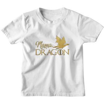 Mama Dragon Tribe Gold Matching Family Mom Mother Youth T-shirt - Thegiftio UK