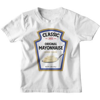 Mayonnaise Diy Halloween Costume Matching Group Mayo V2 Youth T-shirt - Thegiftio UK