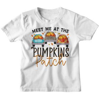 Meet Me At The Pumpkin Patch Toddler Girls Fall Women Youth T-shirt - Thegiftio UK