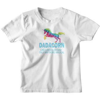 Mens Dadacorn Unicorn Dad Shirtfathers Day Gift Youth T-shirt - Thegiftio UK