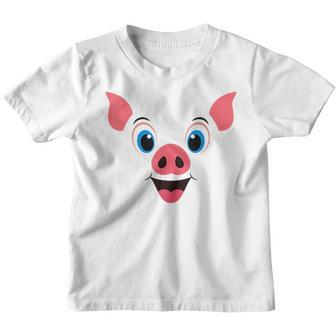 Mens Pig Face Costume Boys Men Male Pink Funny Halloween Youth T-shirt | Mazezy