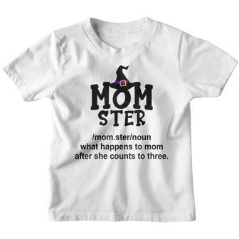 Momster Mom Mommy Monster Costume Momster Mother Halloween Youth T-shirt - Thegiftio UK
