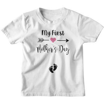 My First Mothers Day Baby Feet Youth T-shirt - Thegiftio UK