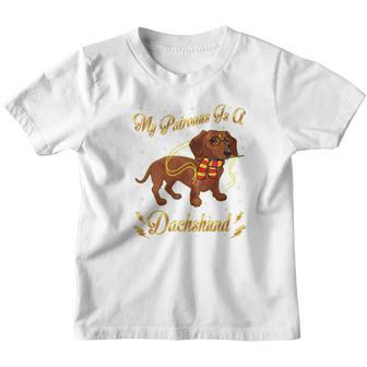 My Patronus Is A Dachshund Harry Dog Potter Shirt Dad Mom Youth T-shirt - Thegiftio UK