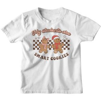My Students Are Smart Cookies Christmas Teacher Women Kids V6 Youth T-shirt - Thegiftio UK