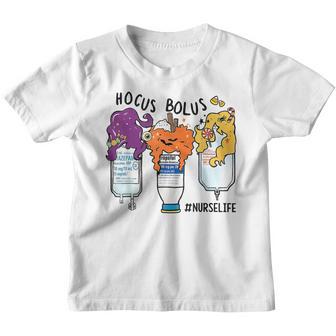 Nurse Life Hocus Bolus Happy Halloween Costume Youth T-shirt - Thegiftio UK