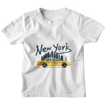 Nyc New York Yellow Cab Taxi Gift Souvenir Youth T-shirt - Thegiftio UK