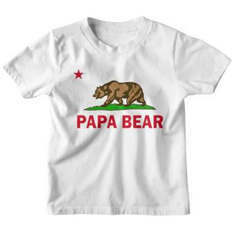 Papa Bear California Republic V2 Youth T-shirt - Monsterry CA