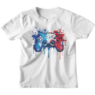 Patriotic Gamer - Red White Blue 4Th Of July Video Game Youth T-shirt | Mazezy