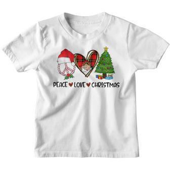 Peace Love Christmas Merry Christmas Happy Xmas V2 Youth T-shirt - Thegiftio UK