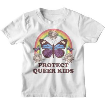Protect Queer Kids Protect Trans Kids Lgbtq Pride Month Youth T-shirt | Mazezy