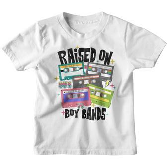 Raised On 90S Boy Bands Cassette Tape Retro Youth T-shirt | Mazezy DE
