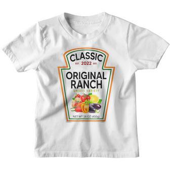 Ranch Sauce Green Salad Dressing Halloween Costume 2022 Youth T-shirt - Thegiftio UK