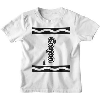 Red Crayon Easy Halloween Costume Cute Youth T-shirt - Thegiftio UK