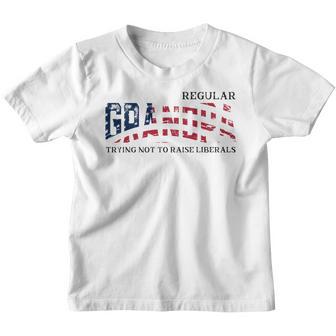 Regular Grandpa Trying Not To Raise Liberal American Usa Youth T-shirt - Thegiftio UK