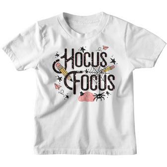 Retro Hocus Focus Funny Teacher Halloween Costume Women Men Youth T-shirt - Thegiftio UK