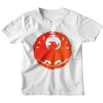 Samurai Legend Phoenix Mon Orange Youth T-shirt - Monsterry