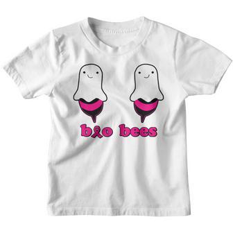 Save The Boo Bees Funny Breast Cancer Awareness Halloween Youth T-shirt - Thegiftio UK