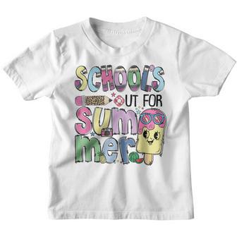 Schools Out For Summer Last Day Of School Kids Design Youth T-shirt - Thegiftio UK