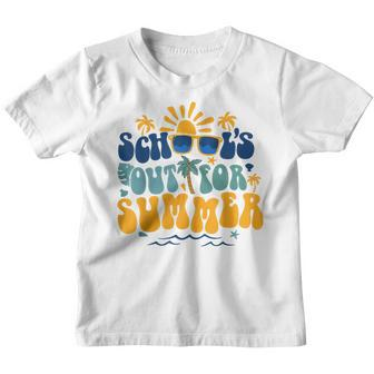 Schools Out For Summer Vacation Retro Last Day Of School Youth T-shirt - Thegiftio UK