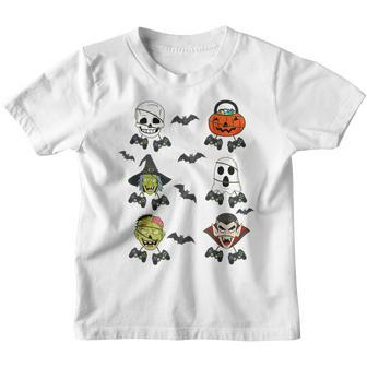 Skeleton Zombie Gaming Controllers Mummy Halloween Game Love V2 Youth T-shirt - Thegiftio UK