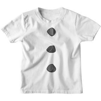 Snowman Buttons Costume Funny Christmas Gifts Boy Girls Kids Youth T-shirt - Thegiftio UK