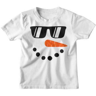Snowman For Boys Kids Toddlers Glasse Christmas Winter Youth T-shirt - Thegiftio UK
