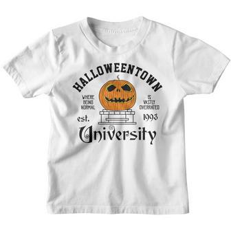 Spooky Pumpkin Halloweentown University Est 1998 Halloween Youth T-shirt - Thegiftio UK