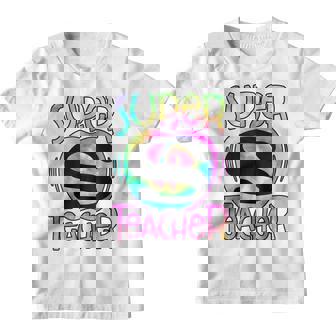 Super Teacher Back To School Apple Tie Dye Funny First Day Youth T-shirt - Thegiftio UK