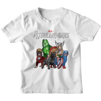 Superheroes Pitbull Pitbullvengers Youth T-shirt - Thegiftio UK