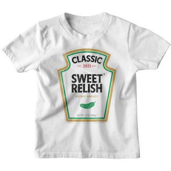 Sweet Relish Diy Halloween Condiment Green Pickle V2 Youth T-shirt - Thegiftio UK
