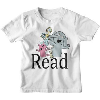 Teacher Library Read Book Club Piggie Elephant Pigeons Funny V2 Youth T-shirt - Thegiftio UK