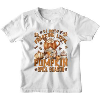 Thanksgiving Gnome For Freaking Love Pumpkin Spice Cool Gift Youth T-shirt - Monsterry