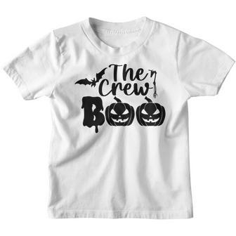 The Crew Boo Halloween Pumpkin Bat Youth T-shirt - Thegiftio UK